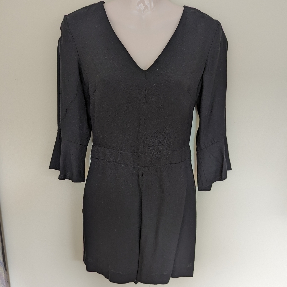 Club Monaco black crepe romper 2